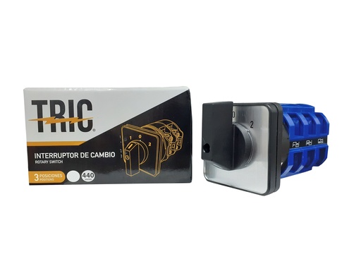 [4-936] INTERRUPTOR GIRATORIO 3 VIAS 32A-440V TRIC 4-936
