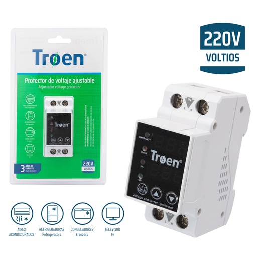 [4-952] PROTECTOR REFRIG DIGITAL AJUSTABLE 220V TROEN 4-952