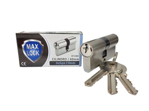 [4-967] CILINDRO TIPO PERA 60MM MAX LOCK 4-967