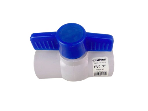 [4-981] LLAVE DE BOLA PVC C/ROSCA x 1/2 GRIVEN 4-981