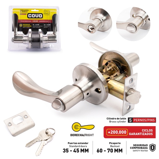 [5-057] CERRADURA CON MANILLA DERECHA COVO 5-057