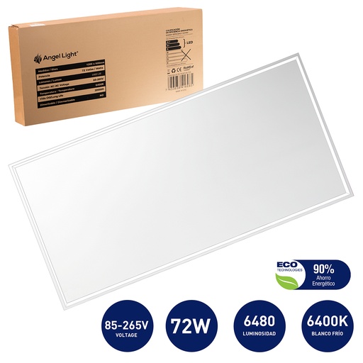 [5-066] LAMPARA LED EMPOTRAR 72W 120CMX60CM ANGEL LIG 5-066