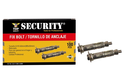 [5-081] RAMPLUG METALICOS x 3/16 Unidades SECURITY 5-081