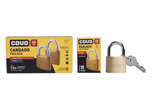 [5-116] CANDADO LATON ARCO 40MM COVO 5-116