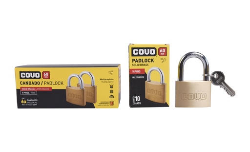 [5-118] [5-118] CANDADO LATON ARCO 60MM COVO 5-118