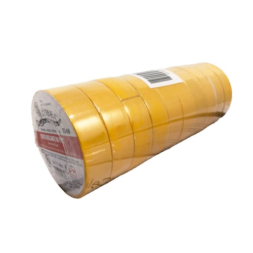 [2-450] TEIPE COBRA AMARILLO X 18 MTS ORIGINAL 2-450