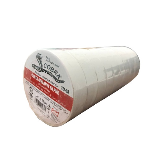[2-451] TEIPE COBRA BLANCO X 18 MTS ORIGINAL 2-451