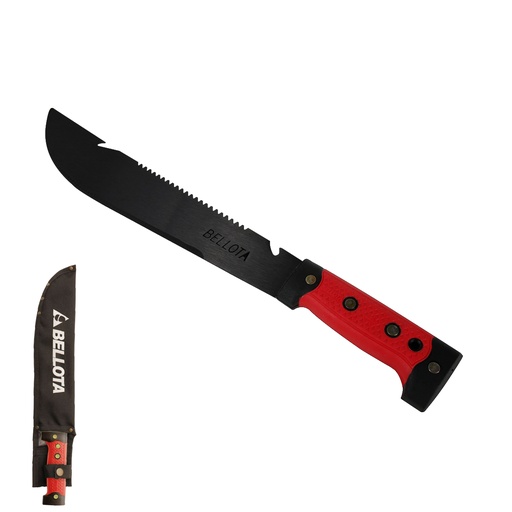 [2-527] MACHETE RAMBO NEGRO C/FUNDA 12" 465-12 NEBM BELLOTA 2-527