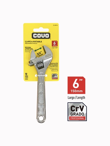[8-315] LLAVE AJUSTABLE 6" COVO 8-315