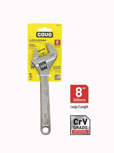 [8-316] LLAVE AJUSTABLE 8" COVO 8-316