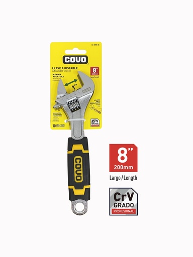 [8-320] LLAVE AJUSTABLE M/GOMA 8" COVO 8-320