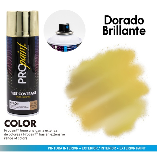 [8-355] SPRAY DORADO BRILLANTE PRO PAINT 8-355