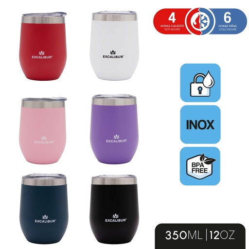 [8-357] VASO TERMICO 350ML EXCALIBUR 8-357