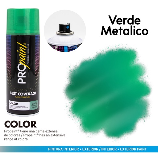 [8-362] SPRAY VERDE METALICO x 400 ML PRO PAINT 8-362
