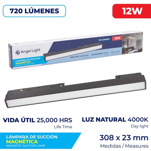 [8-392] LAMPARA LED MAGNETICA 12W ANGEL LIGHT 8-392