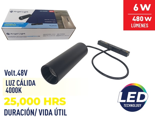 [8-404] LAMPARA LED MAGNETICA 6W ANGEL LIGHT 8-404