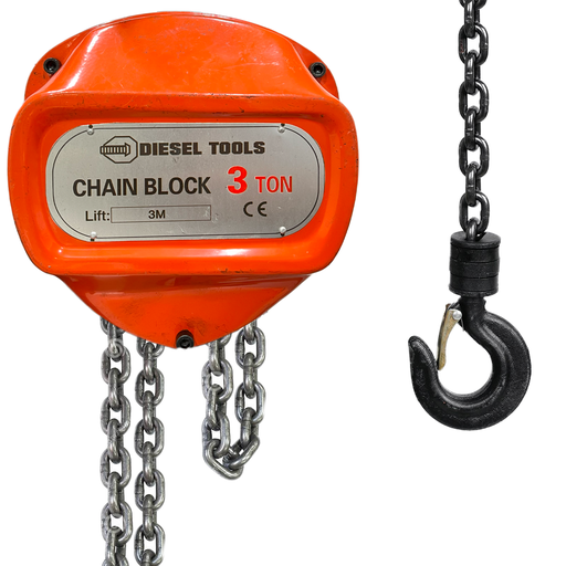 [8-444] POLEA O SEÑORITA DE CADENA 3TON x 3 MTS DIESEL T 8-444