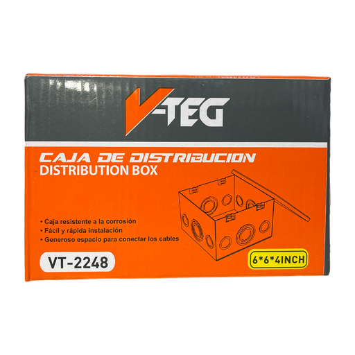 [8-448] CAJA DE PASO 8"x8"x4" V-TEG 8-448