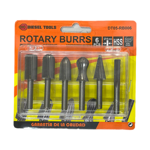 [8-458] SET DE PULIR TUNGSTENO x 6 PCS DIESEL T 8-458