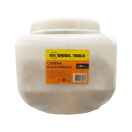 [8-473] CADENA GALVANIZADA x 1/8 x 25KG DIESEL T 8-473