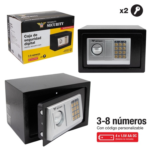 [8-503] CAJA FUERTE 20x31x20CM SECURITY 8-503