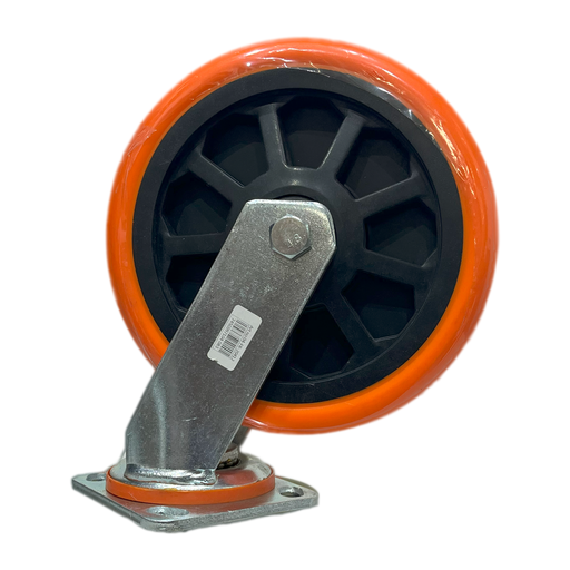 [8-525] RUEDA GIRATORIA NARANJA 8" x UNID SACO 8-525