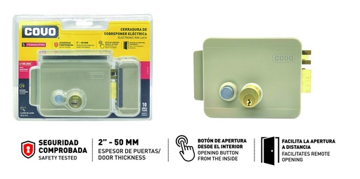 [8-592] CERRADURA ELECTRICA 12V BL COVO 8-592