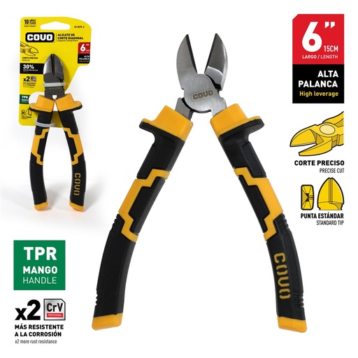 [8-600] ALICATE CORTE DIAGONAL 6" COVO 8-600