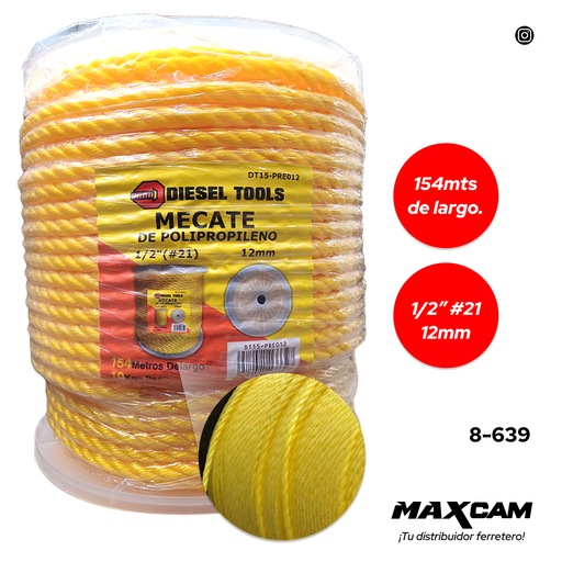 [8-639] MECATE AMAR 1/2 x 10 KG DIESEL T 8-639