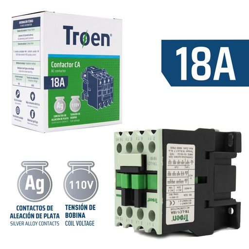 [8-709] CONTACTOR 18A 110V TROEN 8-709
