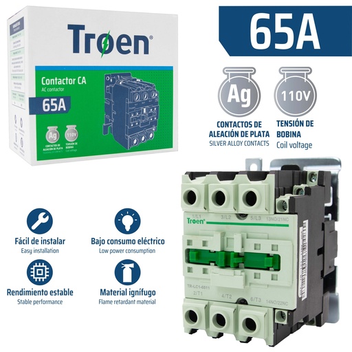 [8-712] CONTACTOR 65A 110V TROEN 8-712
