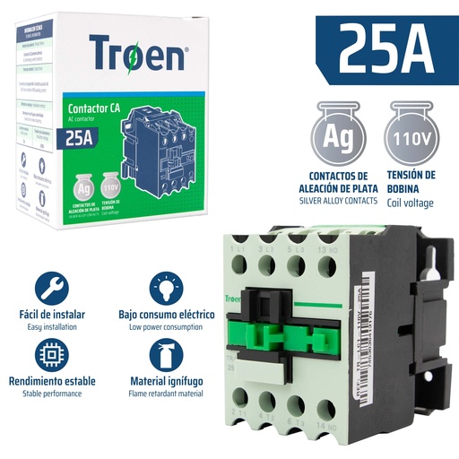 [8-715] CONTACTOR 25A 110V TROEN 8-715