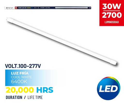 [8-766] TUBO LED VIDRIO T8 30W ANGEL L 8-766
