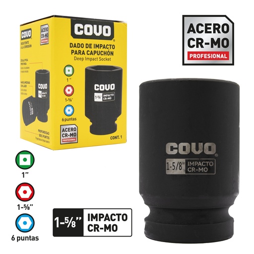 [8-774] DADOS DE IMPACTO x 1 5/8" COVO 8-774