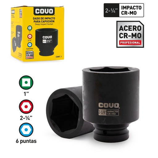 [8-777] DADOS DE IMPACTO x 2 1/4" COVO 8-777