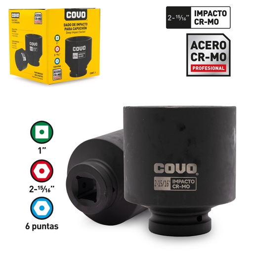 [8-778] DADOS DE IMPACTO x 2 15/16" COVO 8-778
