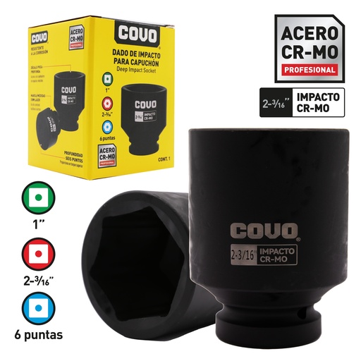 [8-780] DADOS DE IMPACTO x 2 3/16" COVO 8-780