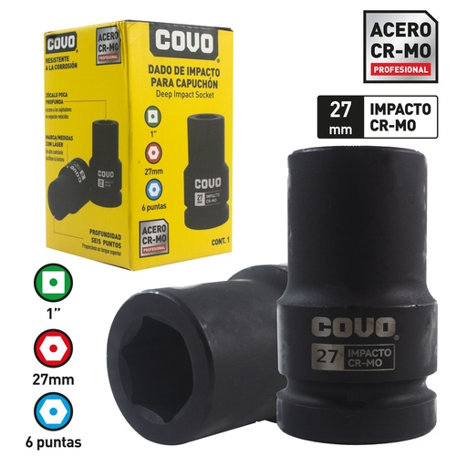 [8-783] DADOS DE IMPACTO x 27MM COVO 8-783