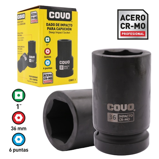[8-804] DADOS DE IMPACTO x 36MM COVO 8-804