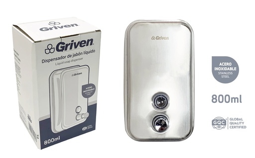 [8-819] DISPENSADOR DE JABON 800 ML GRIVEN 8-819