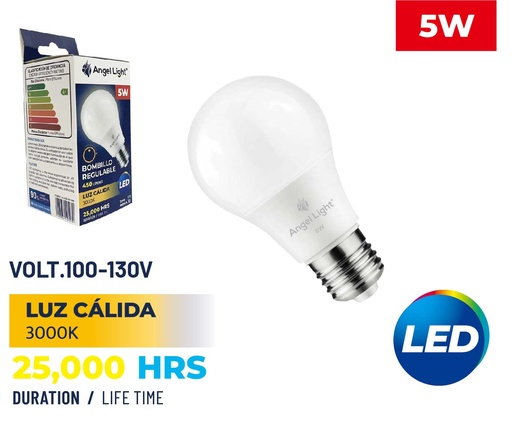 [8-830] BOMBILLO LED 5W LUZ CALIDA REGULABLE ANGEL L 8-830