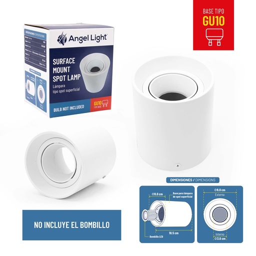 [8-855] LAMPARA LED RED SUPERF BLANCA ANGEL L 8-855