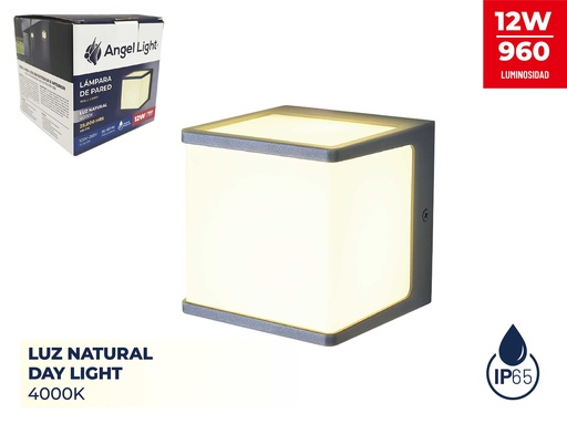 [8-899] LAMPARA DE PARED 12W LUZ NATURAL ANGEL L 8-899