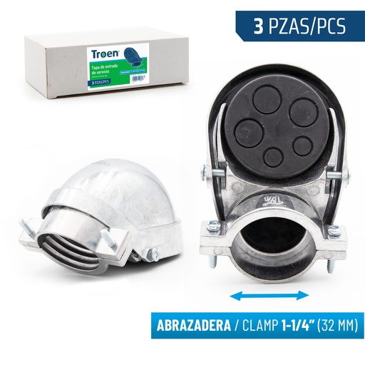 [8-908] CABEZOTE GALV x 1 1/4" TROEN 8-908