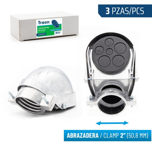 [8-910] CABEZOTE GALV x 2" TROEN 8-910