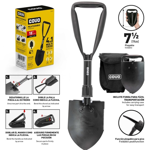 [9-080] PALA PLEGABLE 4 EN 1 COVO 9-080