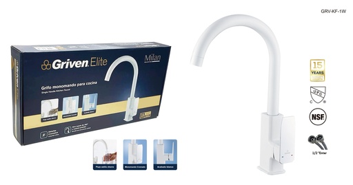 [9-097] LLAVE FREGADERO MONOMANDO MILAN GRIVEN ELITE 9-097