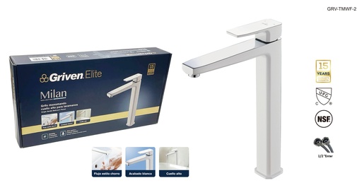 [9-103] LLAVE LAVAMANO MONOMANDO MILAN GRIVEN ELITE 9-103