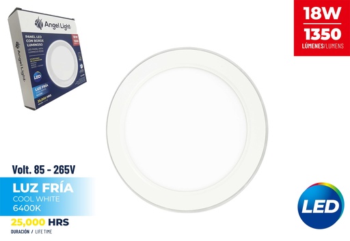 [9-116] PANEL LED EMP RED C/BORDE LUMINOSO 18W ANGEL L 9-116