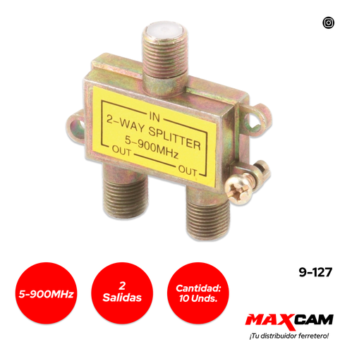 [9-127] CONECTORES SPLITTER 2 SALIDAS V-TEG 9-127